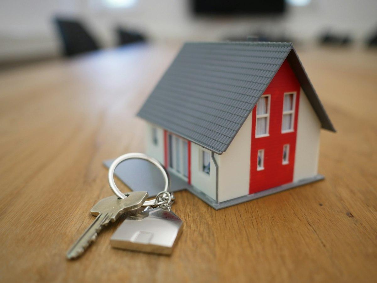 Home keys representing a successful property sale
